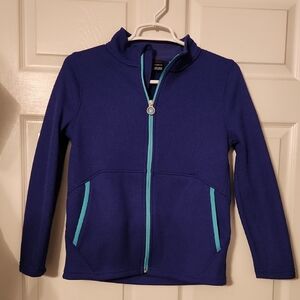 Spyder Blue Athletic Jacket with Standing Collar